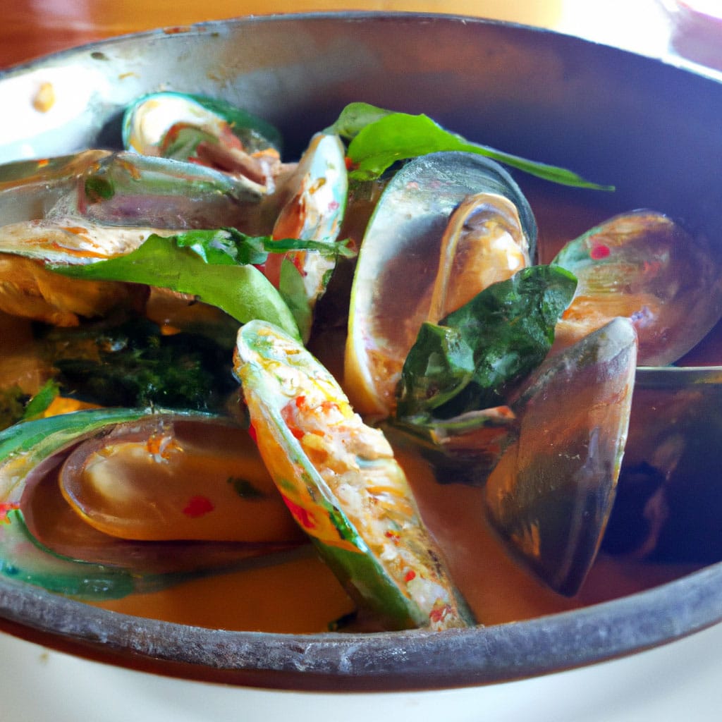 Home 1 Thai Coconut Curry Mussels